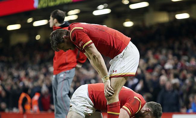 Alex Cuthbert hangs his head after England score their match-winning try against Wales