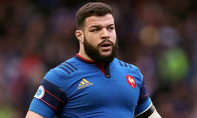 France prop Rabah Slimani, who went on as an injury time replacement during Les Bleus' controversial Six Nations victory over Wales