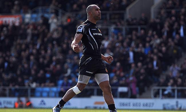 Exeter's Olly Woodburn was among the tryscorers in the high-scoring win over Bristol