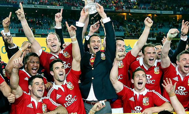 The Lions celebrate their 2013 triumph over Australia