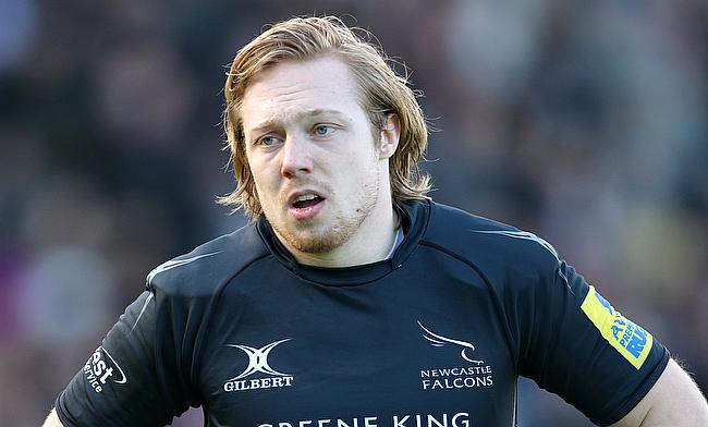 Joel Hodgson scored one of Newcastle's tries in the thrilling win at Wasps