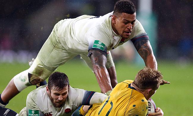 England's Nathan Hughes, top, and Elliot Daly are injury doubts for the Six Nations