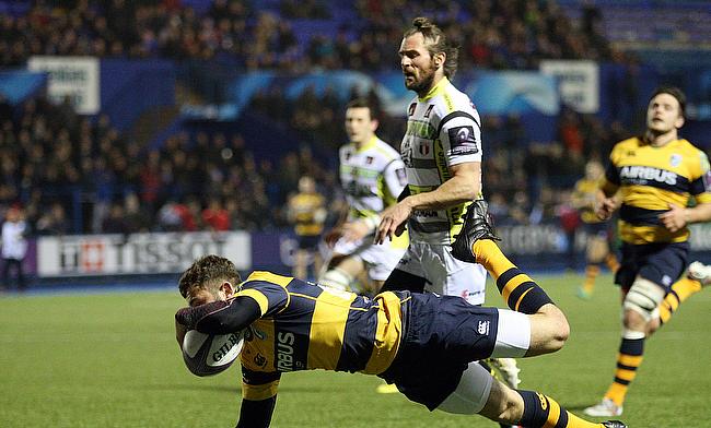 Cardiff Blues' Aled Summerhill touched down in the win over Dragons