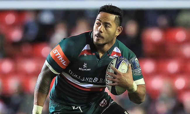 Manu Tuilagi scored Leicester’s first try against Saracens