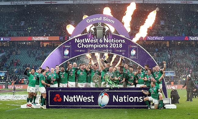 Ireland celebrate winning the Grand Slam