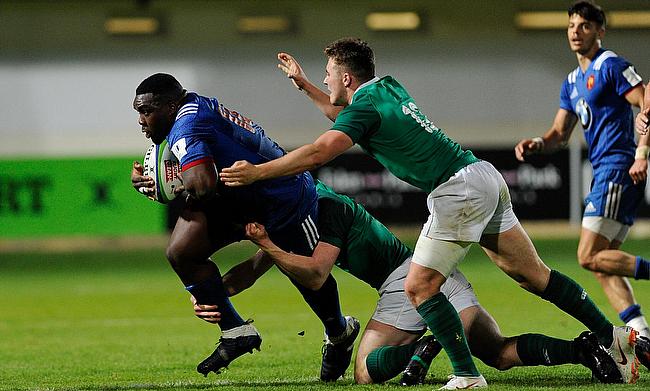 France prop Demba Bamba on the charge against Ireland on day one of the World Rugby U20 Championship 2018