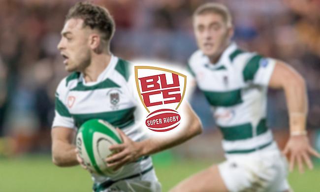University of Exeter lare top of the table at the half-way stage in the BUCS Super Rugby Season