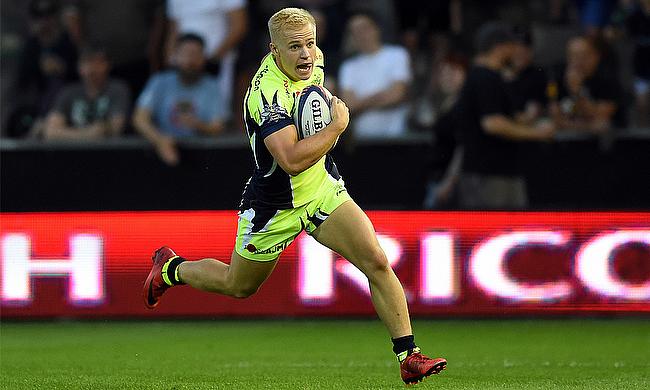Teenager Arron Reed in action for Sale Sharks
