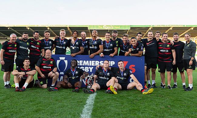Saracens are crowned the Premiership 7s winners 2019