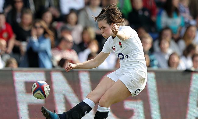 Emily Scarratt was one of the try-scorer for England
