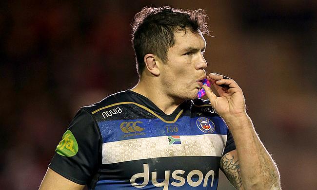 Francois Louw	scored a try for Bath