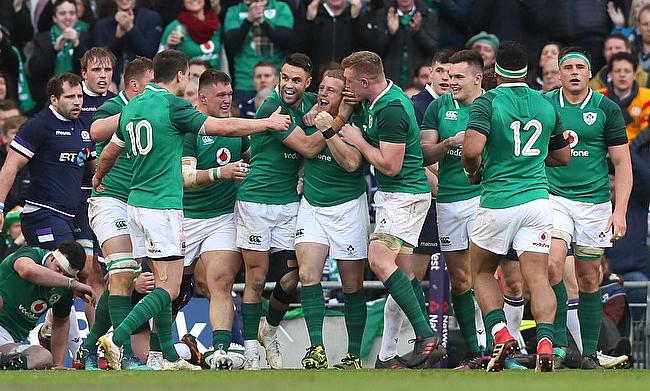 Ireland are positioned third in the Six Nations table