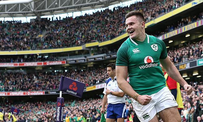 Jacob Stockdale is sidelined with a knee injury