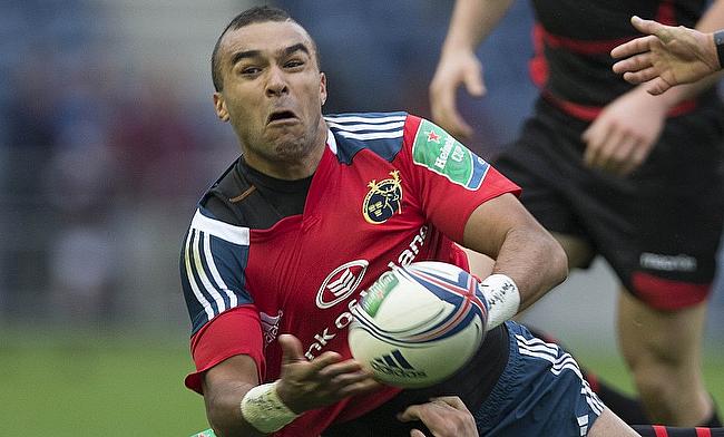 Simon Zebo previously played for Munster between 2010 and 2018