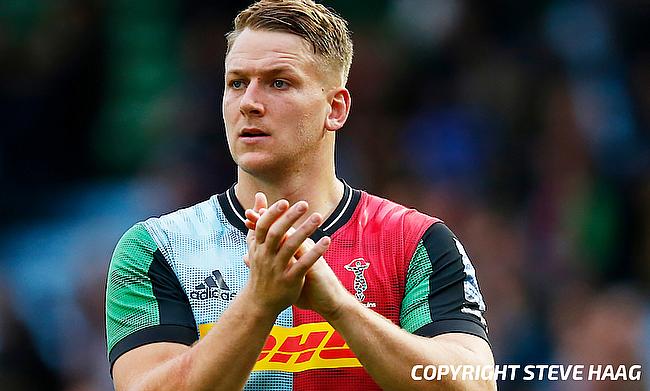 Alex Dombrandt scored six tries for Harlequins in the Heineken Champions Cup