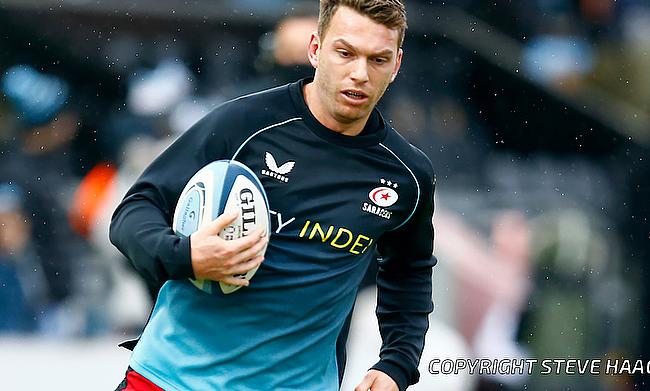 Alex Lewington scored two tries for Saracens