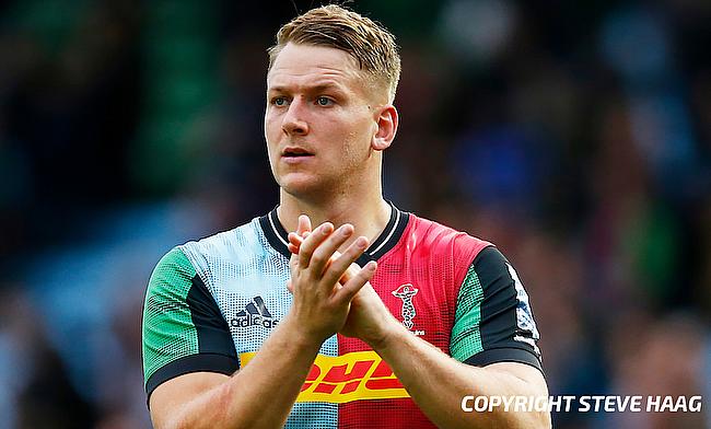 Alex Dombrandt was one of Harlequins' try scorer