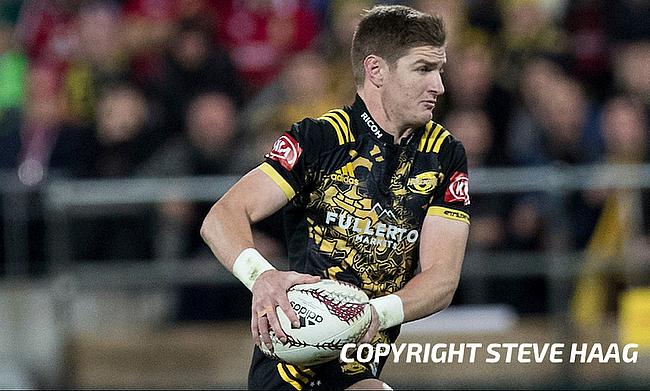 Jordie Barrett was red carded during the Super Rugby game against Queensland Reds