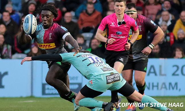 Gabriel Ibitoye scored the opening try for Bristol