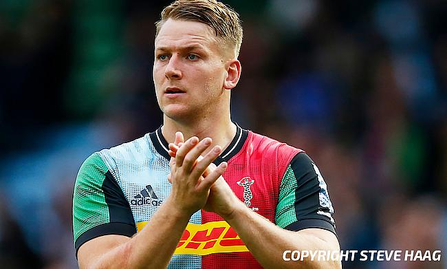 Alex Dombrandt's try went in vain for Harlequins