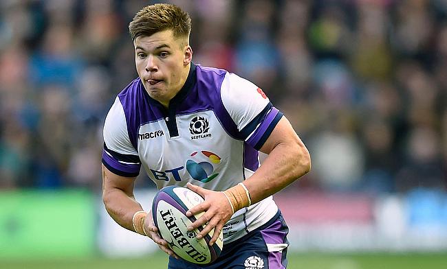 Huw Jones scored a hat-trick for Scotland