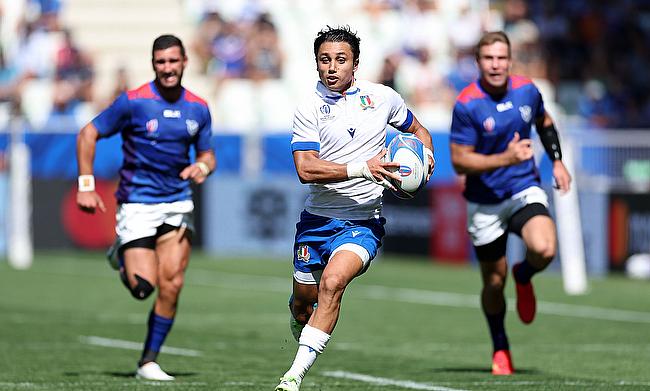Ange Capuozzo starts at right wing for Italy