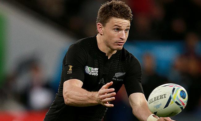 Beauden Barrett scored the opening try for Blues