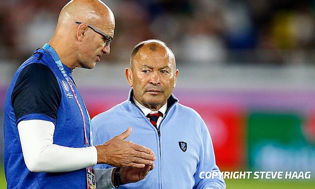 John Mitchell (left) will continue as England's Red Roses head coach through June 2026