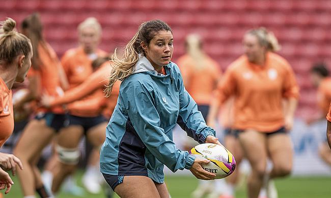 Jess Breach wins 50th cap as England face Australia in crucial World Cup Pool A match.