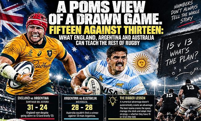 Mark Ashcroft examines how England, Argentina and Australia handled 15-v-13 situations