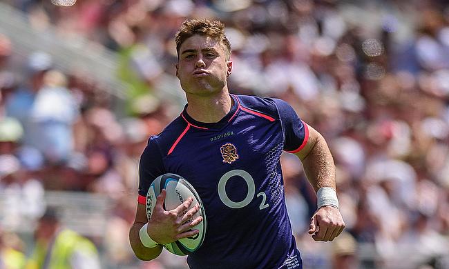 Tommy Freeman scored a hat-trick for Northampton Saints